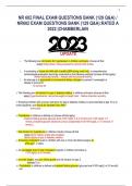 NR 602 FINAL EXAM QUESTIONS BANK (129 Q&A) / NR 602 FINAL EXAM QUESTIONS BANK (129 Q&A) / NR 602 FINAL EXAM QUESTIONS BANK (129 Q&A) / NR 602 FINAL EXAM QUESTIONS BANK (129 Q&A) / NR 602 FINAL EXAM QUESTIONS BANK (129 Q&A) / NR 602 FINAL EXAM QUESTIONS BA