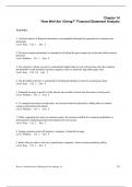 Managerial Accounting and Cost Concepts chapter 14 questions  with answers