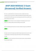 AHIP 2024 MODULE 2 Exam (Answered) Verified Answers