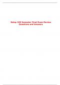 Neiep 100 Semester Final Exam Review Questions and Answers
