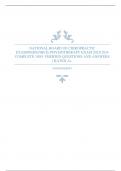 NATIONAL BOARD OF CHIROPRACTIC EXAMINERS(NBCE) PHYSIOTHERAPY EXAM 2023/2024 COMPLETE 100% VERIFIED QUESTIONS AND ANSWERS | RATED A+