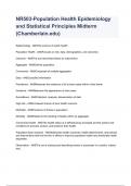 NR503-Population Health Epidemiology and Statistical Principles Midterm (Chamberlain.edu) 2024/2025 already graded A+