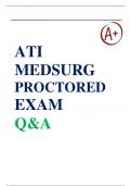 E: NEW FILE UPDATATI ADULT MEDICAL SURGICAL NGN TEST BANK 2023/ ATI MED SURG PROCTORED EXAM RETAKE WITH NGN Questions and Answers | Complete Guide A+