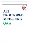 New File Update: ATI MED-SURG PROCTORED EXAM 2022/23  WITH NGN Questions and Answers | Complete Guide A+