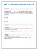 BIOD 121 Exams (Nutrition)  Questions and Answers 2024 - Portage Learning