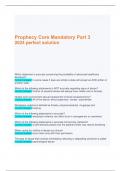 Prophecy Core Mandatory Part 3 2024 perfect solution