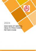 2023 NGN ATI MENTAL HEALTH PROCTORED RETAKE EXAM