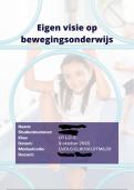 Eigen visie op bewegingsonderwijs 