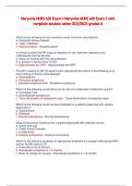 Maryville NURS 620 Exam 3 Maryville NURS 620 Exam 3 with complete solution latest 2022/2023 graded A Which of the following is not a common cause of chronic renal failure? a. Polycystic kidney disease b. Type 1 diabetes c. Hypothyroidism - Hypothyroidism 