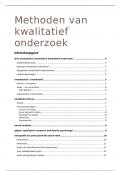 Methoden van kwalitatief onderzoek literatuur en colleges (8,3 gehaald)