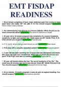 EMT FISDAP READINESS 1. 36/yo female complains of fever, lower abdomen pain that moves to lower back when she walks. BP 144, p98, R 16. You should suspect?(ANSWER) Pelvic inflam- matory disease 2. Are administering oral glucose to a known diabetic. What s