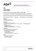 AQA QP 2023 AS HISTORY 1F