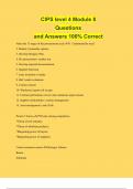 CIPS level 4 Module 8 Questions and Answers 100% Correct