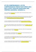 ATI PN COMPREHENSIVE //ATI PN COMPREHENSIVE PREDICTOR FORM B 2023-2024 LATEST UPDATES QUESTIONS AND VERIFIED ANSWERS// GRADED A+   A nurse is assessing an infant who has water intoxication. Which of the following findings should the nurse expect? - 