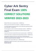 2024 Cyber Ark Sentry Final Exam 100% CORRECT SOLUTIONS VERIFIED 