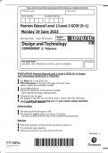 s Pearson Edexcel level 1/level 2 GCSE (9-1) Design  and Technology Copmonent 1 :Polymers