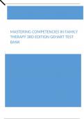 Mastering Competencies in Family Therapy 3rd Edition Gehart Test Bank