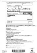 Pearson Edexcel Level 1/ Level 2 GCSE (9-1) Chemistry Paper 1 Higher  Tier Question Paper May 2023