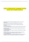   Exam 4, FNDH 400 Dr. Lindshield, Practice Exams with complete solutions.