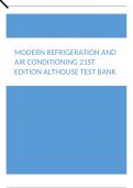 Modern Refrigeration and Air Conditioning 21st Edition Althouse Test Bank