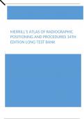 Merrill’s Atlas of Radiographic Positioning and Procedures 14th Edition Long Test Bank