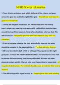 NFHS Soccer ref practice Questions and Answers (2024/2025)(Verified Answers)