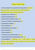 Notary MISSOURI Test BUNDLED Notary MISSOURI Public Exam  Hawaii NOTARY Pre-Licensing Real Estate Exam  NOTARY Missouri Notary Training Exam  Hawaii Notary Exam | 50 Questions with 100% Correct Answers