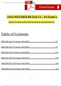 2024 NGN HESI RN EXIT EXAM V1,V2,V3,V4,V5,V6, Each Exam with 160 latest Questions and Answers Updated (Verified Revised Full Exam)