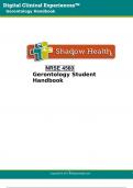 NRSE 4560 Gerontology Student Handbook