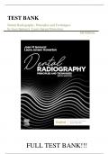 Test Bank For Dental Radiography: Principles and Techniques 6th Edition by Joen Iannucci, Laura Jansen Howerton||All Chapters 1-34||ISBN NO:10,0323695507||ISBN NO:13,978-0323695503||A+ Guide.