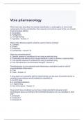 Vtne pharmacology exam with correct answers