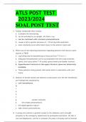 ATLS POST TESTSOAL POST TEST  2023/2024 