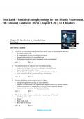 Test Bank - Gould's Pathophysiology for the Health Professions, 7th Edition (VanMeter 2023) Chapter 1-28 | All Chapters