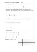 AP Precalculus Midterm Review