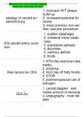 Nursing Care of the Vascular Patient  Questions And Answers 2024