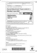 GCSE EDEXCEL June 2024 Higher Mathematics Paper 2 Calculator