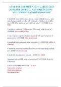 AANP FNP CERTIFICATION LATEST 2023-2024WITH  200 REAL EXAM QUESTIONS   AND CORRECT ANSWERs|AGRADE   3 month old infant with down syndrome, due to milk intolerance, mom started on goats milk; now has pale conjunctiva but otherwise healthy.   Low HCT. What 