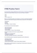 VTNE Practice Test A Questions and Answers