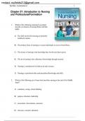 Test Bank for Fundamentals of Nursing 10th Edition by Taylor Chapter 1-47 | Complete Guide Newest Version 2023