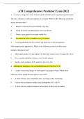 ATI Comprehensive Predictor Exam 2022 1. A nurse is caring for a client who has bipolar disorder and is experiencing acute mania. The nurse obtained a verbal prescription for restraints. Which of the following should the actions the nurse takes? A. Reques