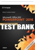 Test Bank For Shelly Cashman Series® Microsoft® Office 365 & PowerPoint 2016 - 1st - 2017 All Chapters - 9781305870819