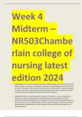 Week 4 Midterm – NR503Chamberlain college of nursing latest edition 2024