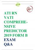 New File Update: ATI RN VATI Comprehensive Predictor 2019 Exam Form B - Questions and Answers | Latest 2024.