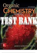 TEST BANK for Organic Chemistry 6th Edition by Janice G Smith. Complete Chapters 1-29 in 1439 Pages.