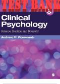 TEST BANK for Clinical Psychology: Science, Practice, and Diversity 5th Edition by Andrew M. Pomerantz. All Chapters 1-19.