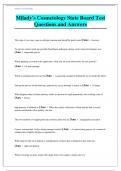 Milady's Cosmetology State Board Test Questions and Answers Guide 2024
