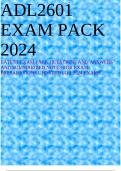 ADL2601 EXAM PACK 2024 