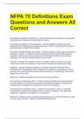 NFPA 70 Definitions Exam Questions and Answers All Correct 