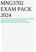 MNG3702 EXAM PACK 2024 