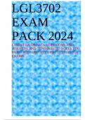 LGL3702 EXAM PACK 2024 